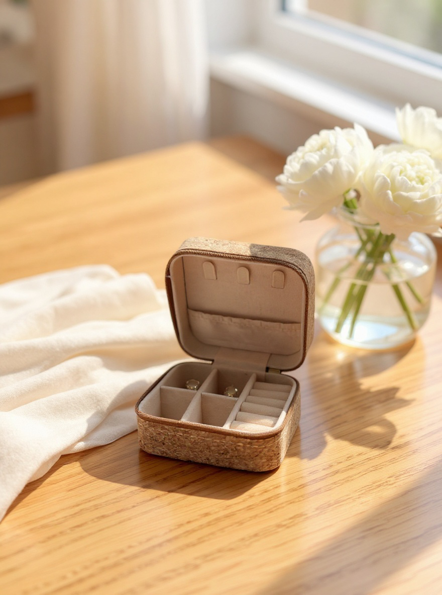 Brown and Gold Jewelry Box