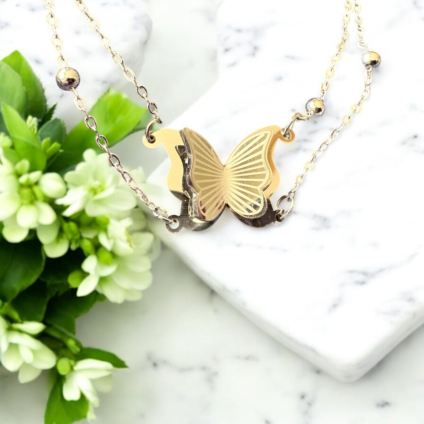 Stainless steel Butterfly Bracelet