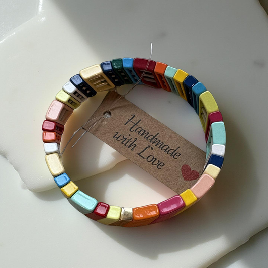 Colorful Slanted Stretch Bracelet