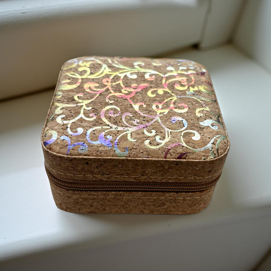 Brown and Gold Jewelry Box