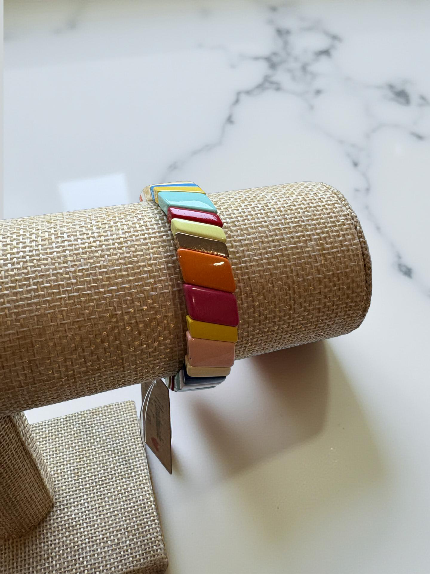 Colorful Slanted Stretch Bracelet