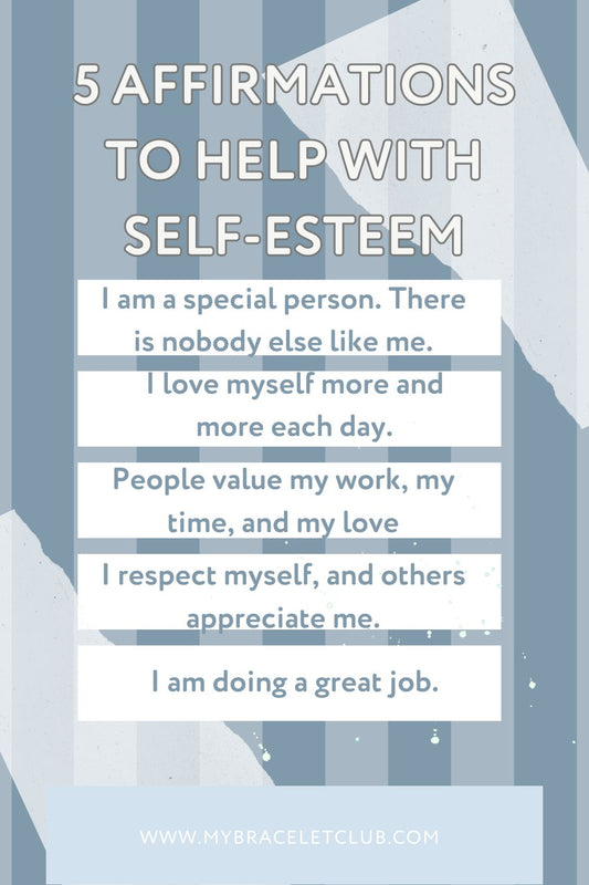 Affirmations to help with self-esteem - Printable