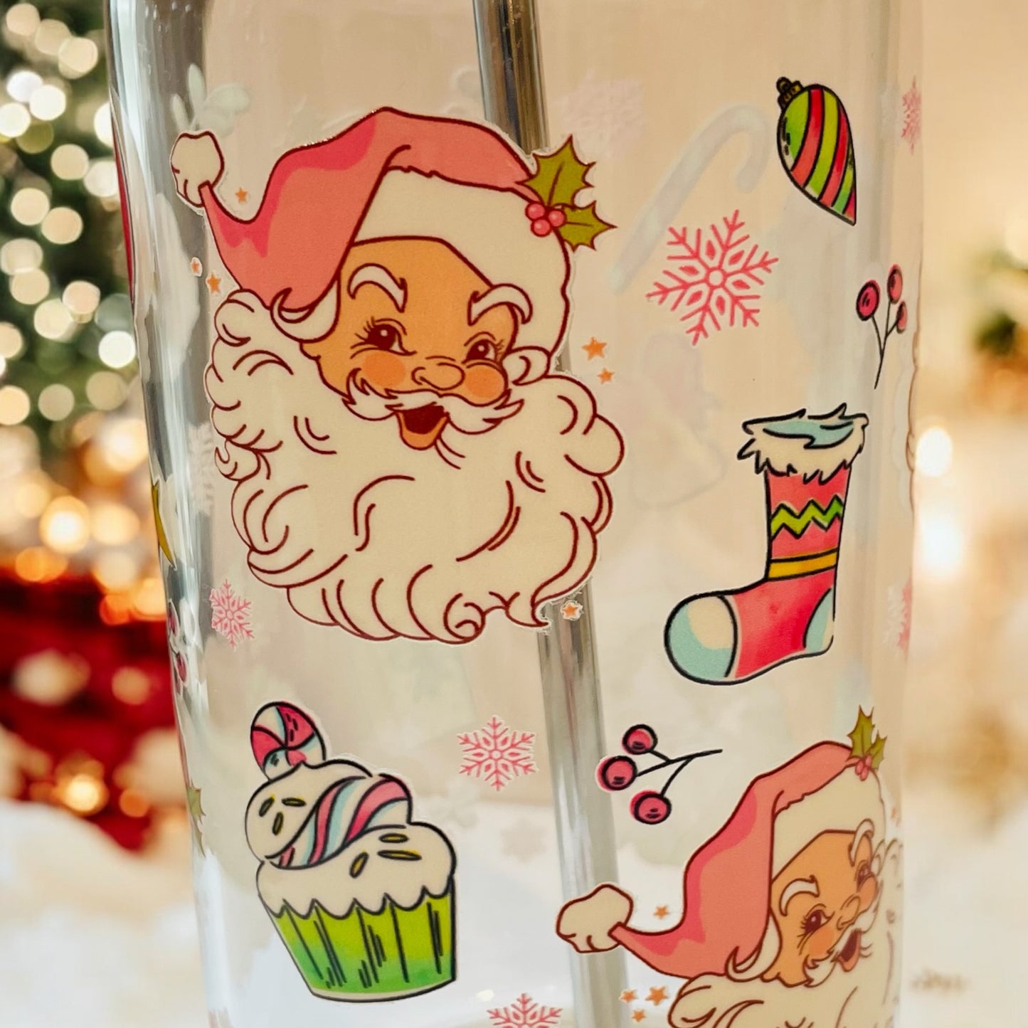 Santa Glass Cup