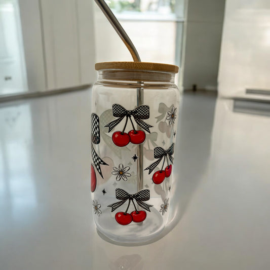 Cherry Glass Cup