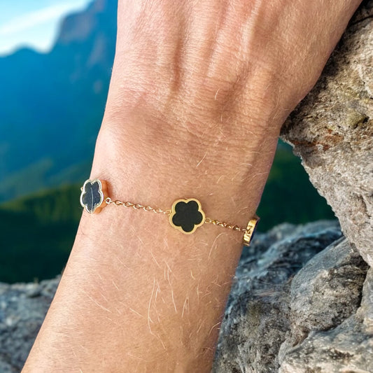 18K gold plated Stainless steel Flower Meadow bracelet