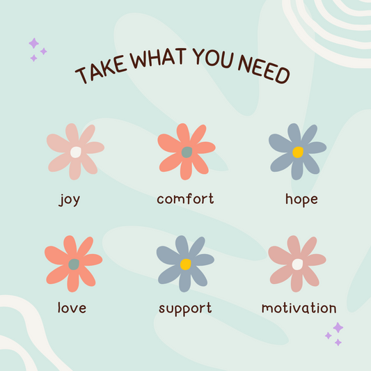 Take What You Need Bracelet Card