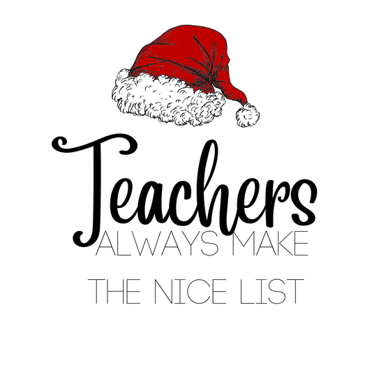 Teachers Make the Nice List Bracelet Card