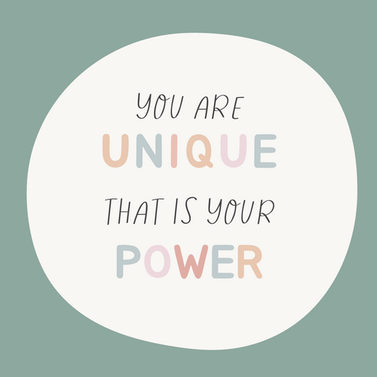 You are Unique Bracelet Card