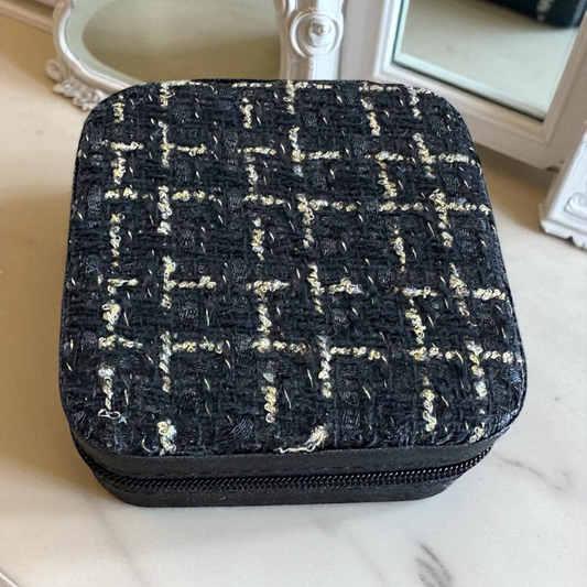 Black Plaid Jewelry Box