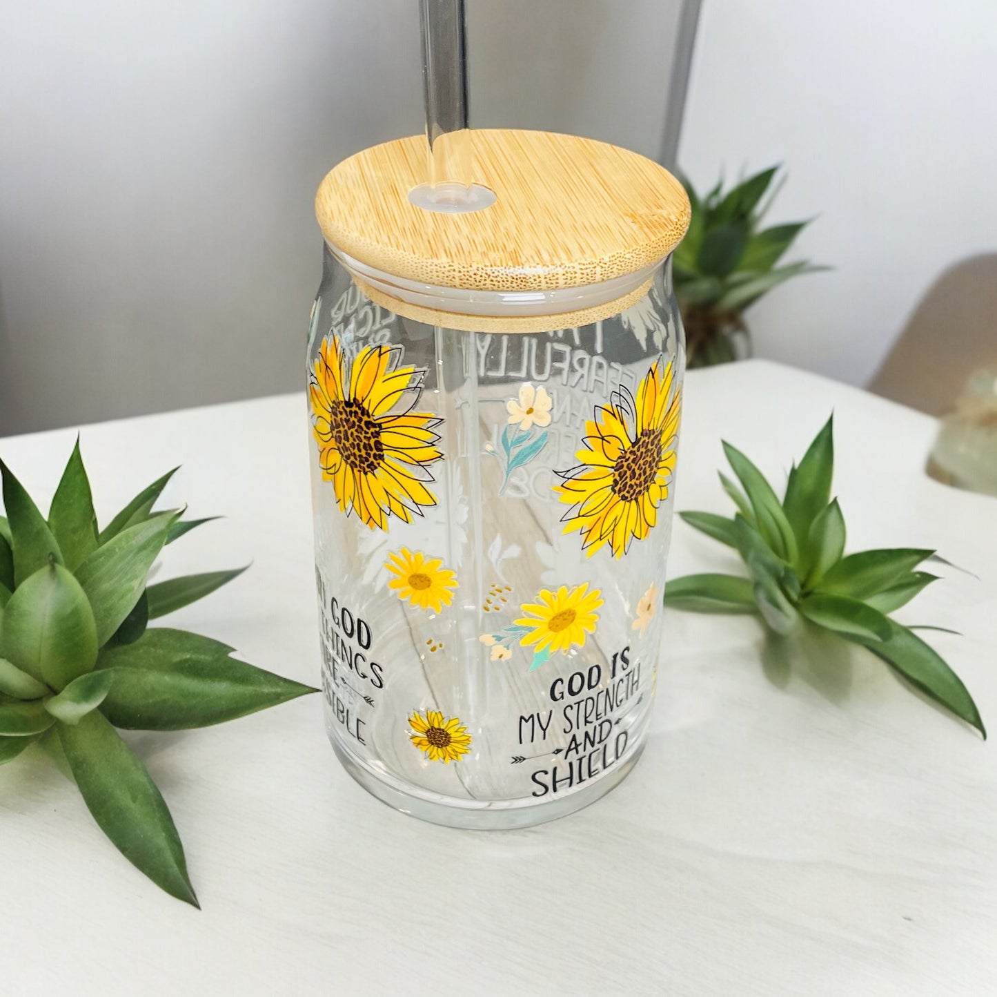 Sunflower Affirmation Cup