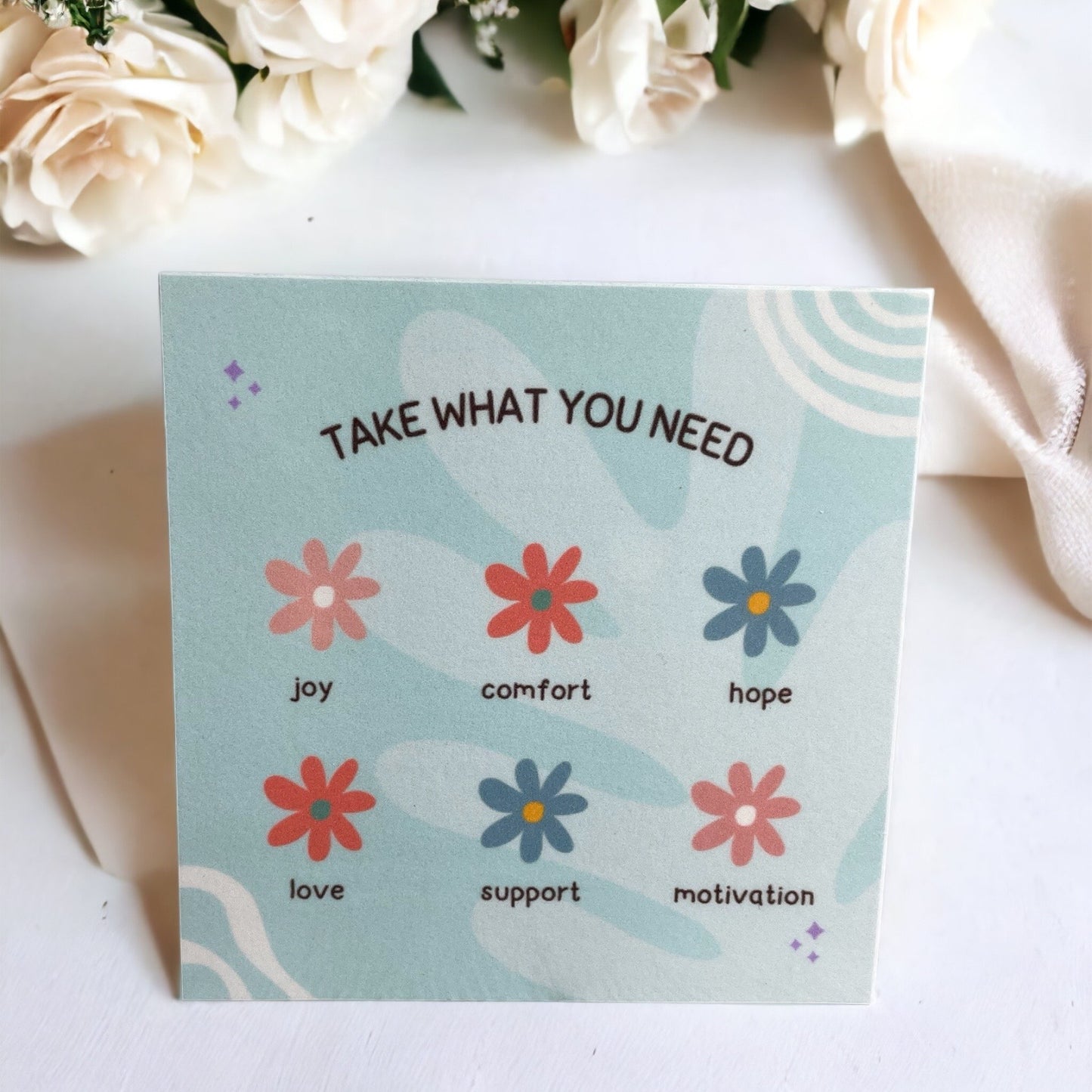 Take What You Need Bracelet Card