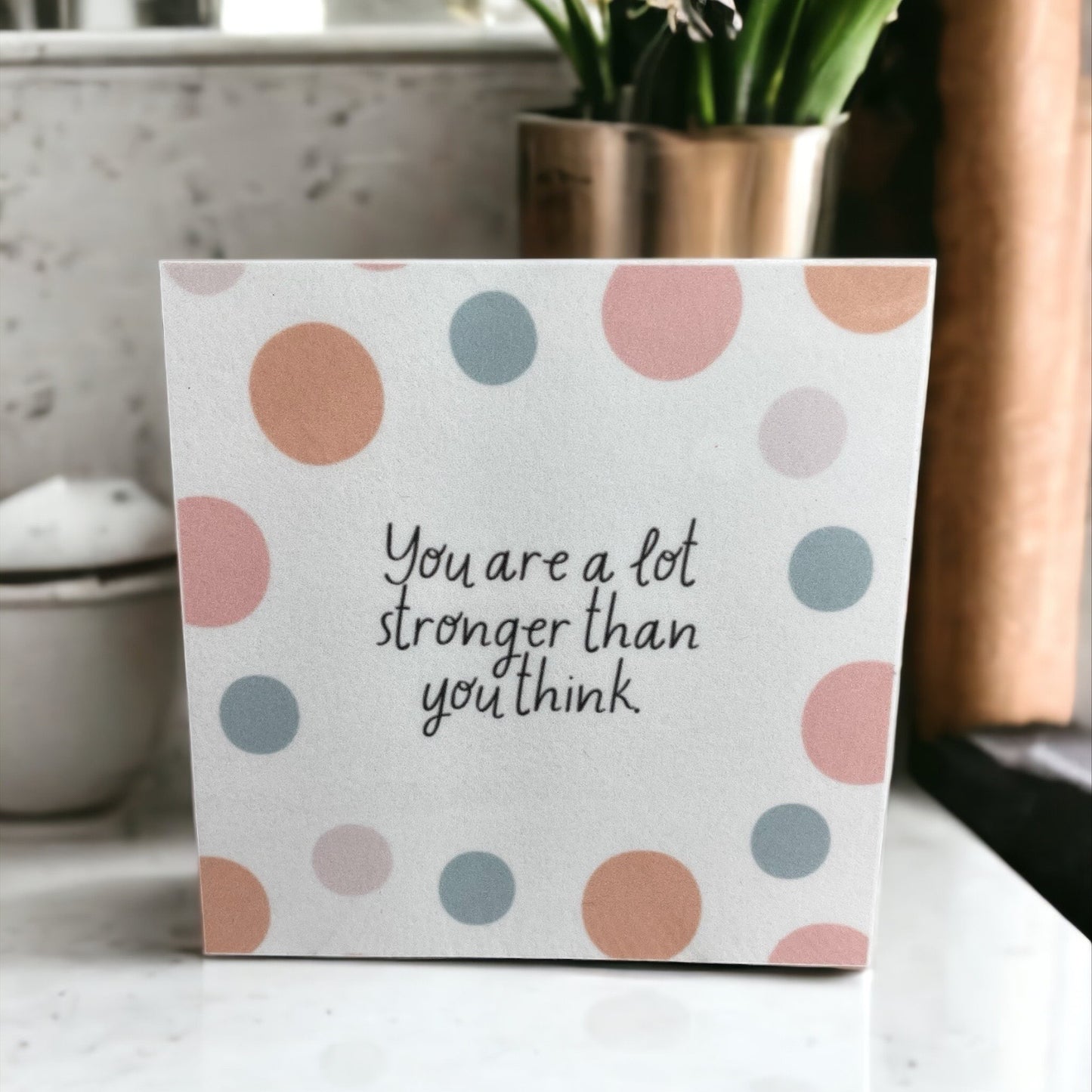 You are Strong Bracelet Card