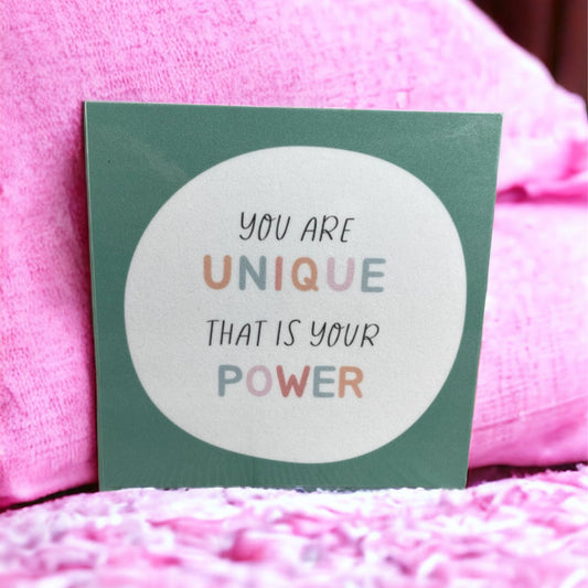 You are Unique Bracelet Card