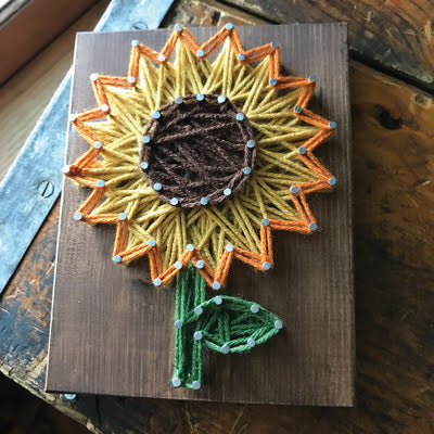 DIY Sunflower String Art Kit